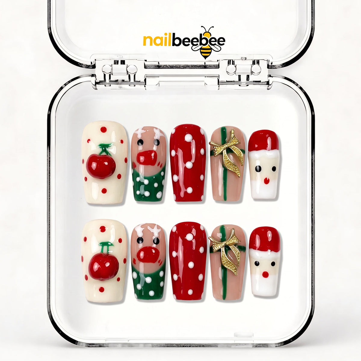 NB-D44 Handmade Short Square Acrylic for Date Night,Travel