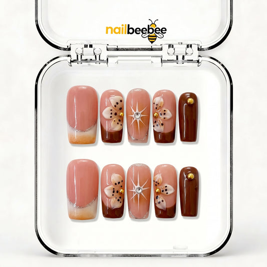 NB-D115 Handmade Short Square Acrylic for Date Night,Travel