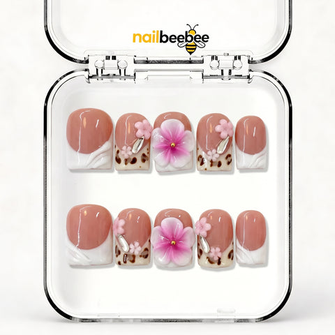 NB-D46 Handmade Short Square Acrylic for Date Night,Travel
