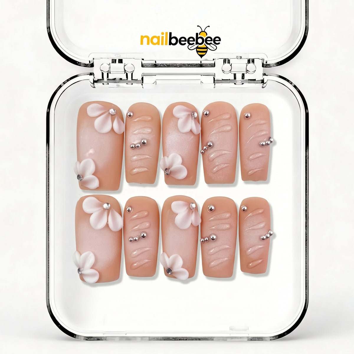 NB-D177 Handmade Short Square Acrylic for Date Night,Travel