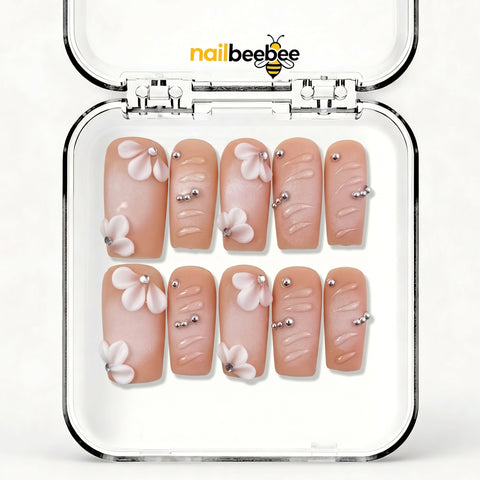 NB-D177 Handmade Short Square Acrylic for Date Night,Travel