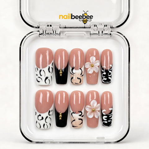 NB-Z249 Handmade Short Square Acrylic for Date Night,Travel
