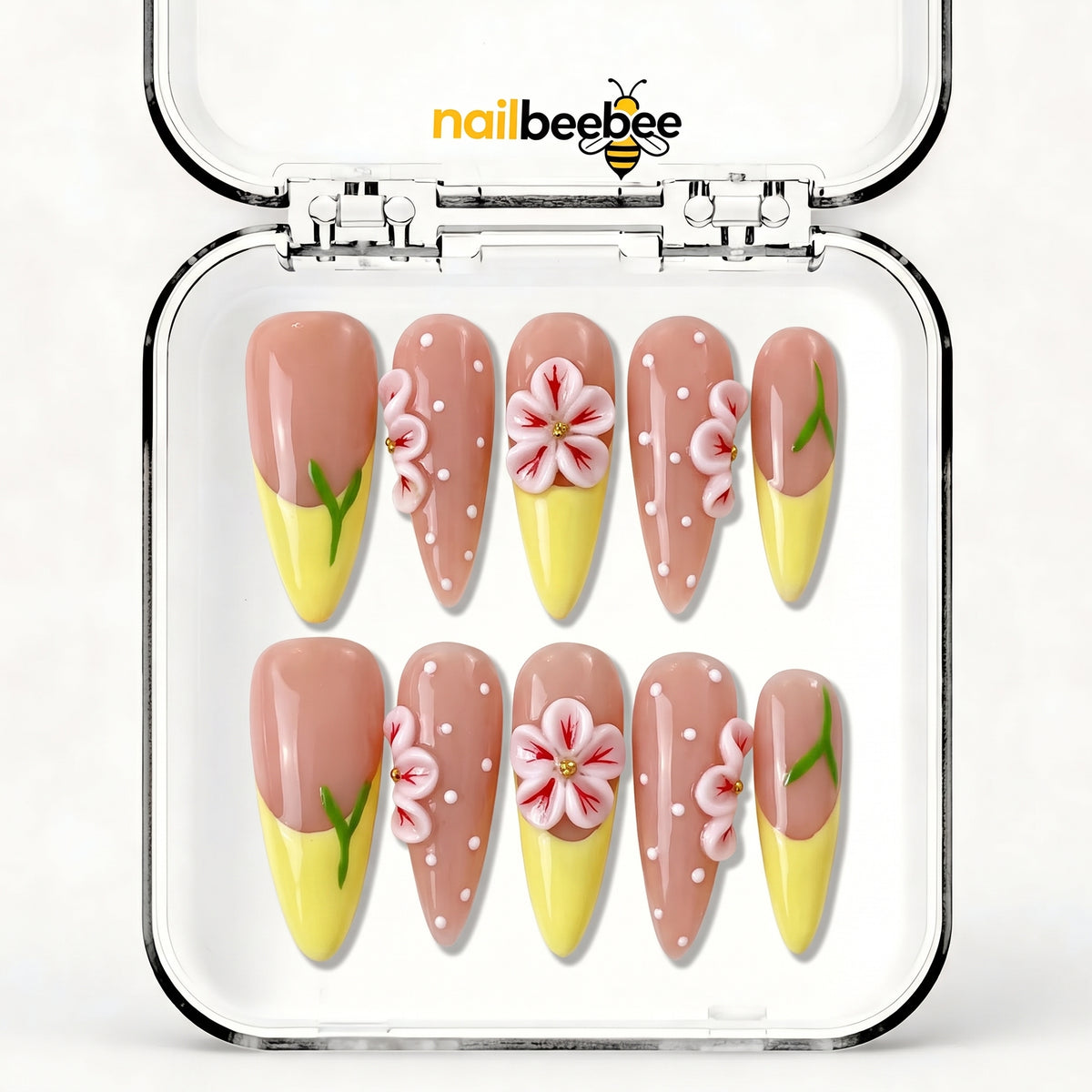 NB-S253 Handmade Medium Stiletto Acrylic for Date Night,Travel