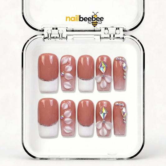 NB-D174 Handmade Short Square Acrylic for Date Night,Travel