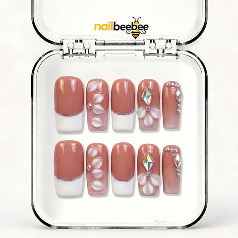 NB-D174 Handmade Short Square Acrylic for Date Night,Travel