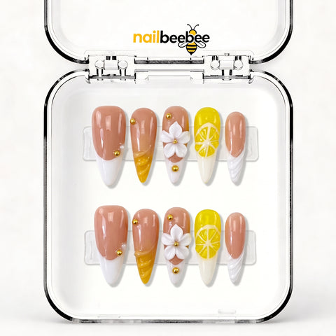 NB-S200 Handmade Medium Stiletto Acrylic for Date Night,Travel