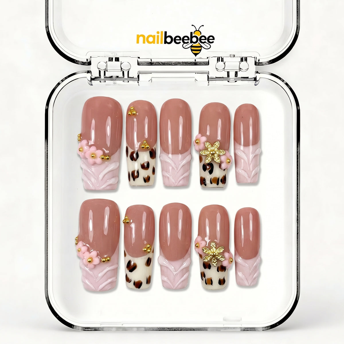 NB-Z242 Handmade Short Square Acrylic for Date Night,Travel