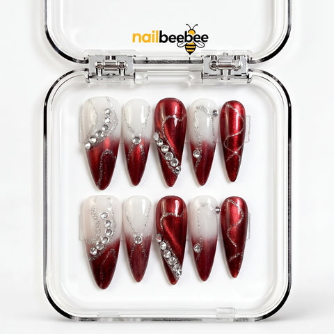 NB-S286 Handmade Medium Stiletto Acrylic for Date Night,Travel