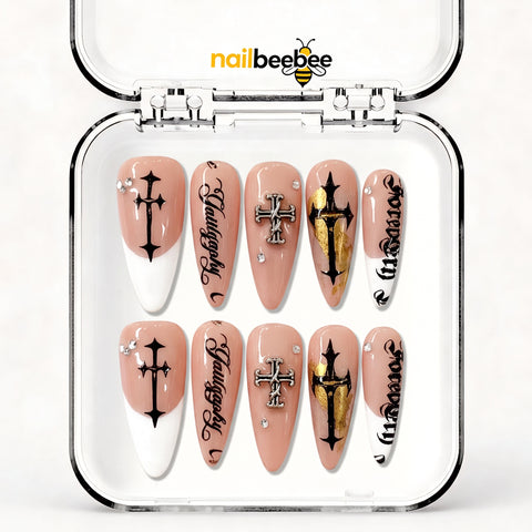 NB-S132 Handmade Medium Stiletto Acrylic for Date Night,Travel