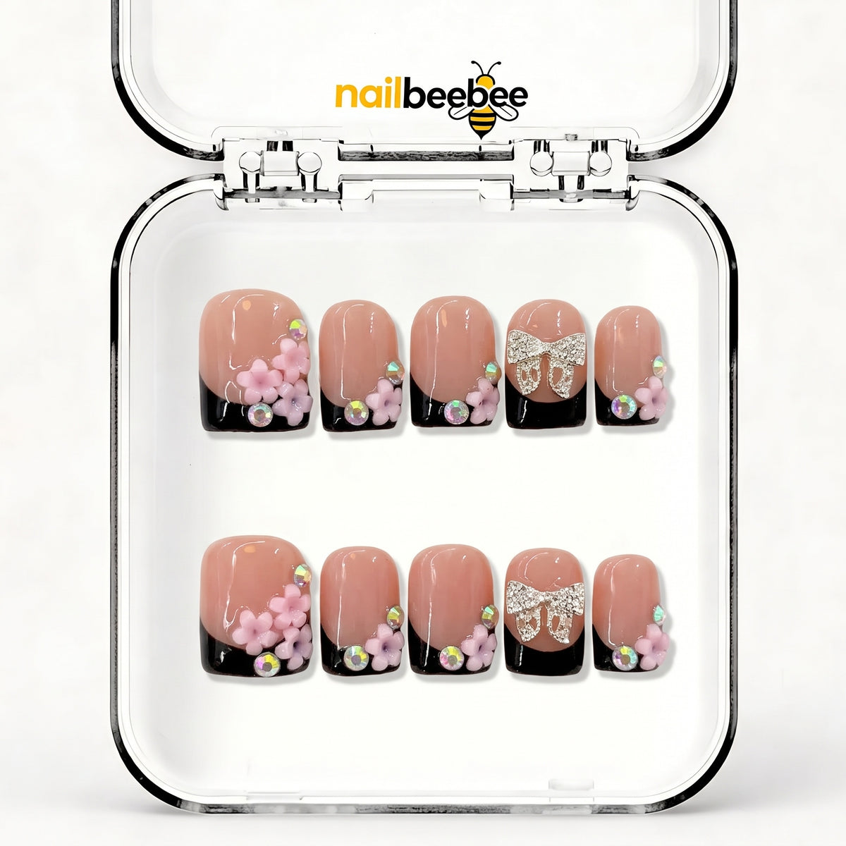 NB-D47 Handmade Short Square Acrylic for Date Night,Travel