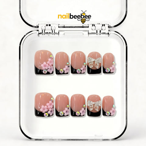 NB-D47 Handmade Short Square Acrylic for Date Night,Travel