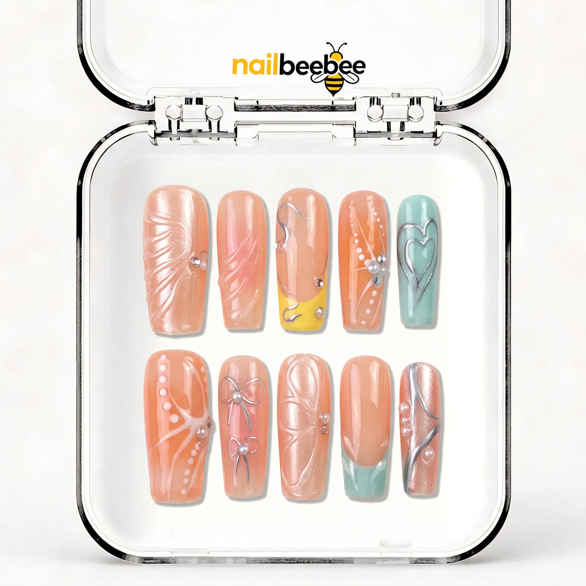 NB-Z177 Handmade Short Square Acrylic for Date Night,Travel