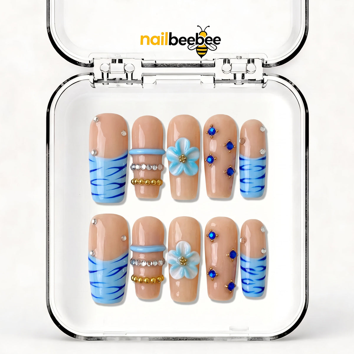 NB-Z178 Handmade Short Square Acrylic for Date Night,Travel