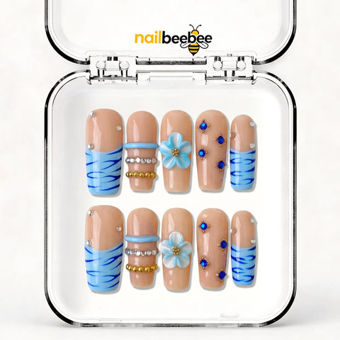 NB-Z178 Handmade Short Square Acrylic for Date Night,Travel