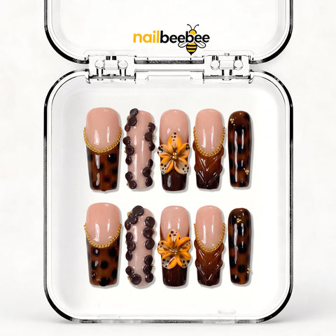 NB-Z153 Handmade Short Square Acrylic for Date Night,Travel