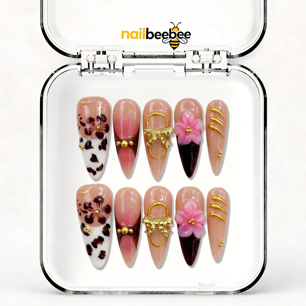 NB-S106 Handmade Medium Stiletto Acrylic for Date Night,Travel