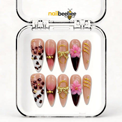 NB-S106 Handmade Medium Stiletto Acrylic for Date Night,Travel