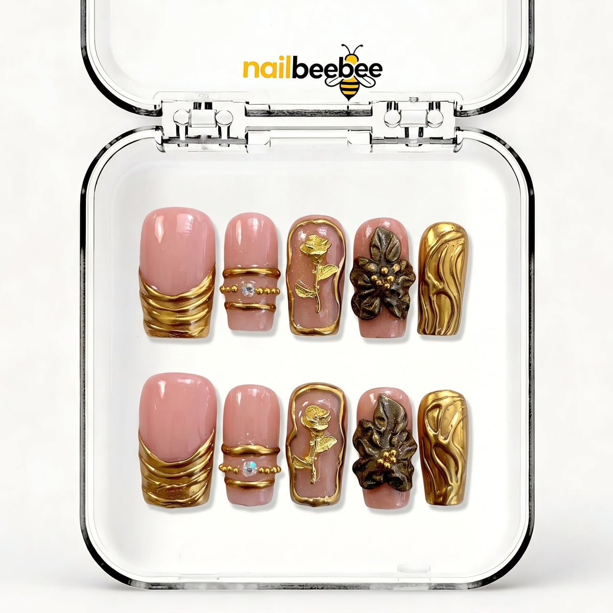 NB-D140 Handmade Short Square Acrylic for Date Night,Travel