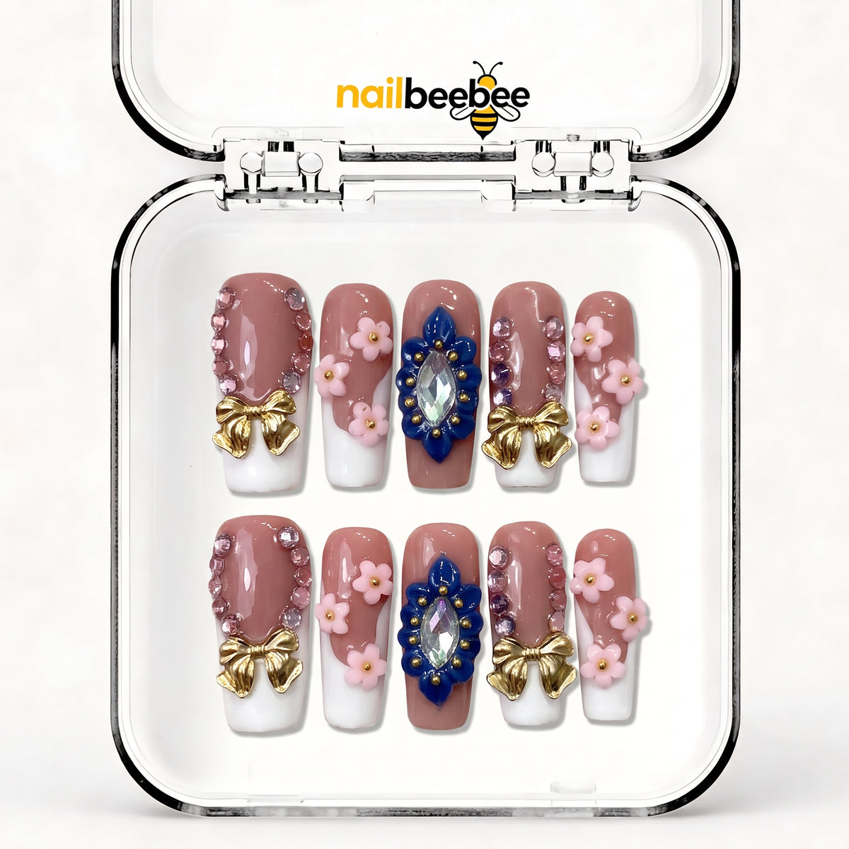 NB-Z144 Handmade Short Square Acrylic for Date Night,Travel