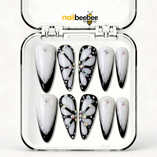 NB-S265 Handmade Medium Stiletto Acrylic for Date Night,Travel