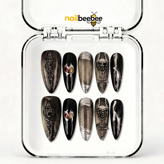 NB-S279 Handmade Medium Stiletto Acrylic for Date Night,Travel