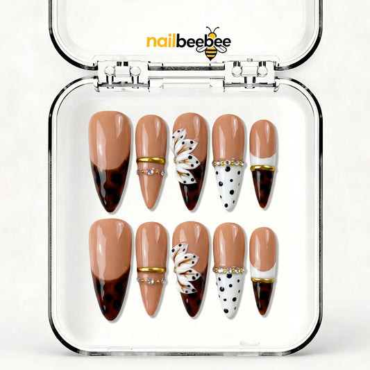 NB-S252 Handmade Medium Stiletto Acrylic for Date Night,Travel