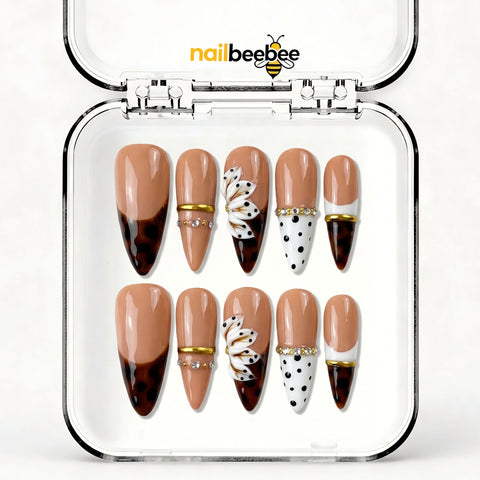 NB-S252 Handmade Medium Stiletto Acrylic for Date Night,Travel