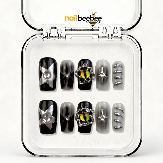 NB-D135 Handmade Short Square Acrylic for Date Night,Travel