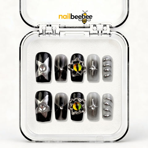 NB-D135 Handmade Short Square Acrylic for Date Night,Travel