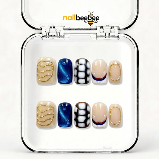 NB-D203 Handmade Short Square Acrylic for Date Night,Travel