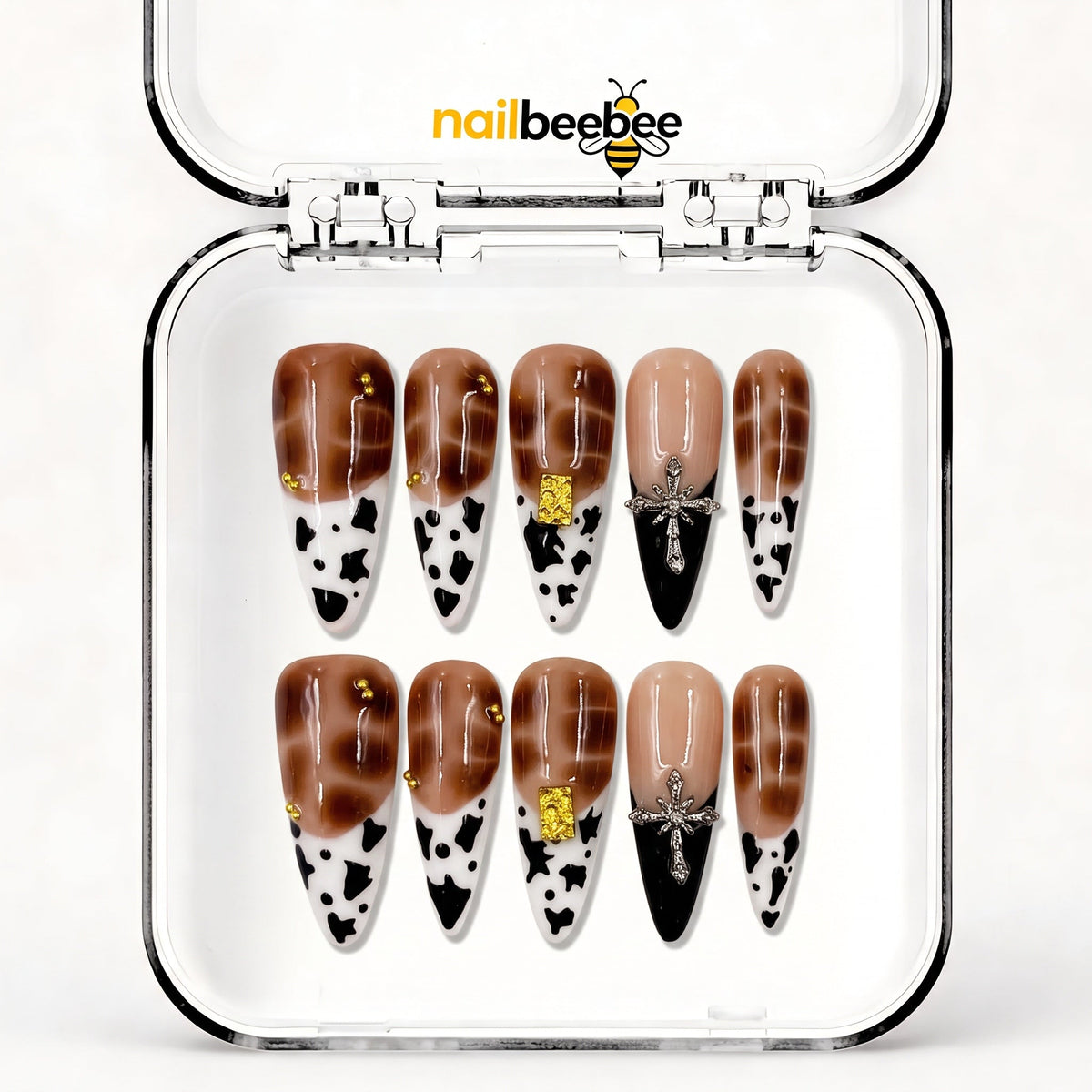 NB-S108 Handmade Medium Stiletto Acrylic for Date Night,Travel