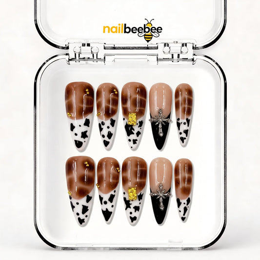 NB-S108 Handmade Medium Stiletto Acrylic for Date Night,Travel
