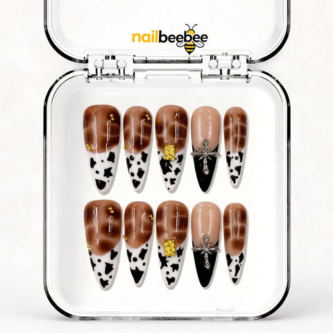 NB-S108 Handmade Medium Stiletto Acrylic for Date Night,Travel