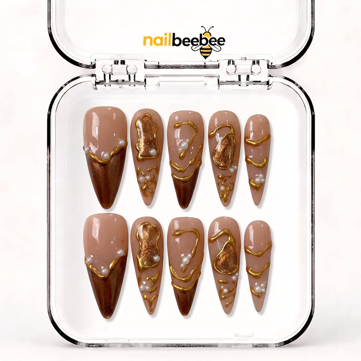 NB-S87 Handmade Medium Stiletto Acrylic for Date Night,Travel