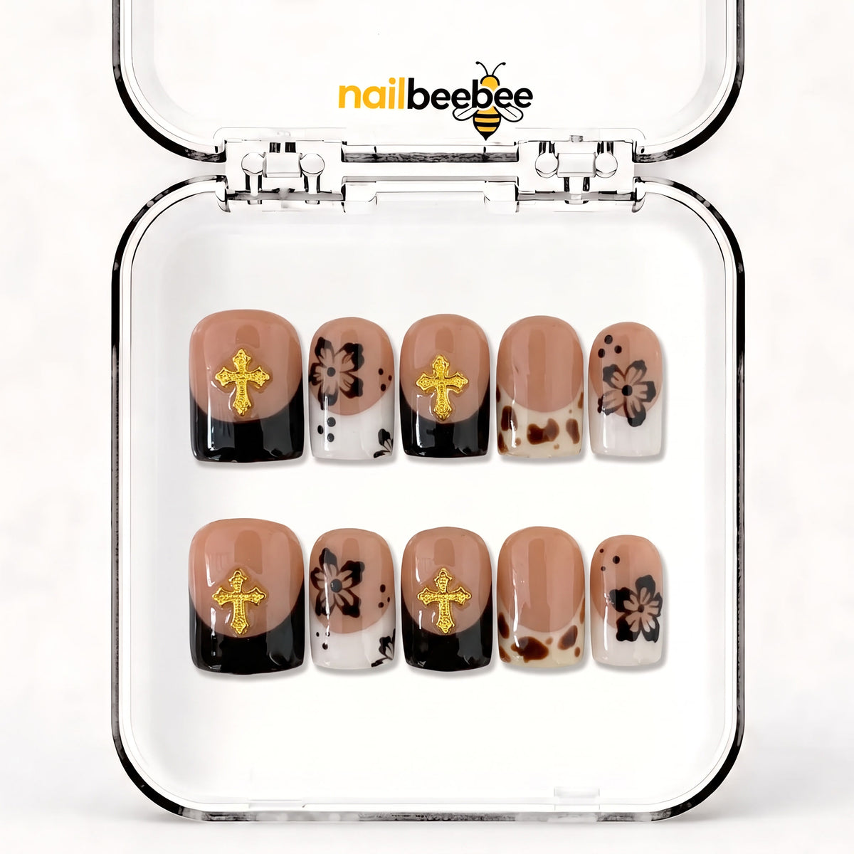 NB-D57 Handmade Short Square Acrylic for Date Night,Travel