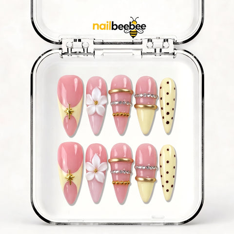 NB-S165 Handmade Medium Stiletto Acrylic for Date Night,Travel