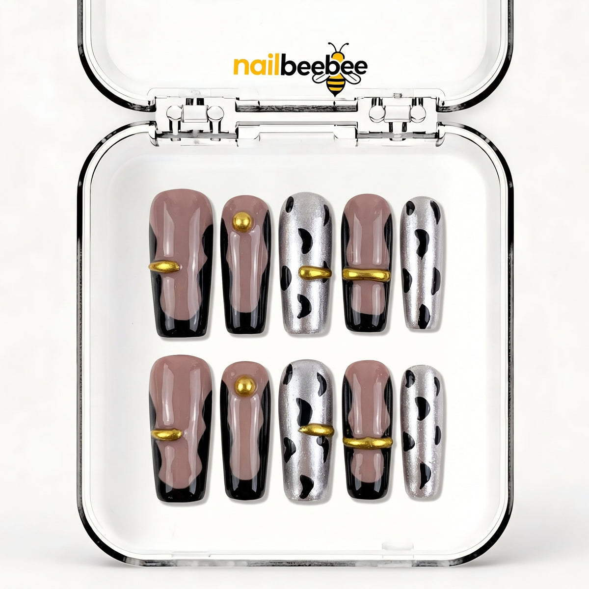 NB-Z256 Handmade Short Square Acrylic for Date Night,Travel