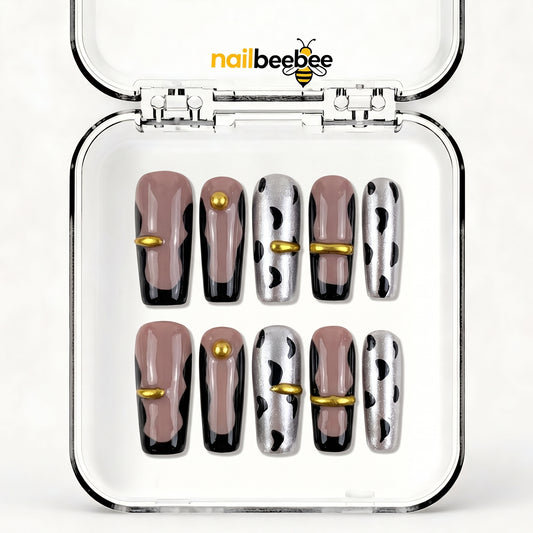 NB-Z256 Handmade Short Square Acrylic for Date Night,Travel