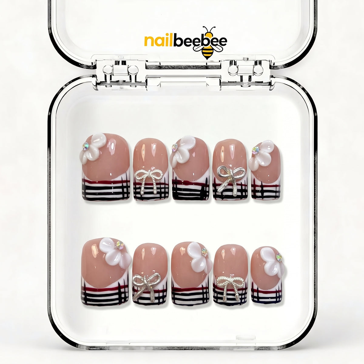 NB-D99 Handmade Short Square Acrylic for Date Night,Travel