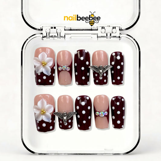NB-D170 Handmade Short Square Acrylic for Date Night,Travel
