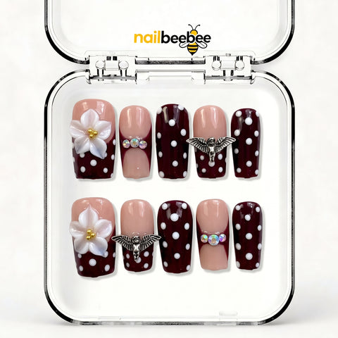 NB-D170 Handmade Short Square Acrylic for Date Night,Travel