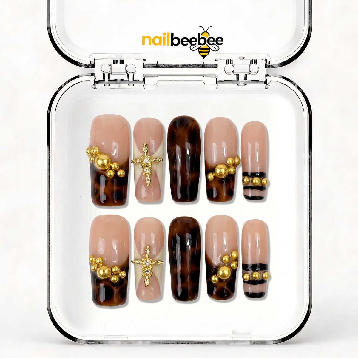NB-Z122 Handmade Short Square Acrylic for Date Night,Travel