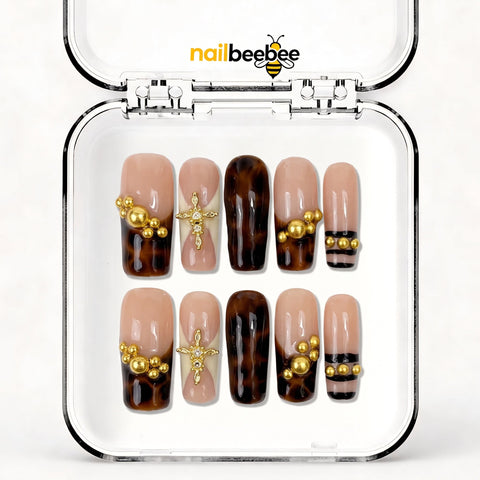 NB-Z122 Handmade Short Square Acrylic for Date Night,Travel