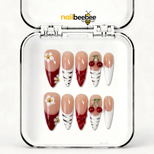 NB-S261 Handmade Medium Stiletto Acrylic for Date Night,Travel