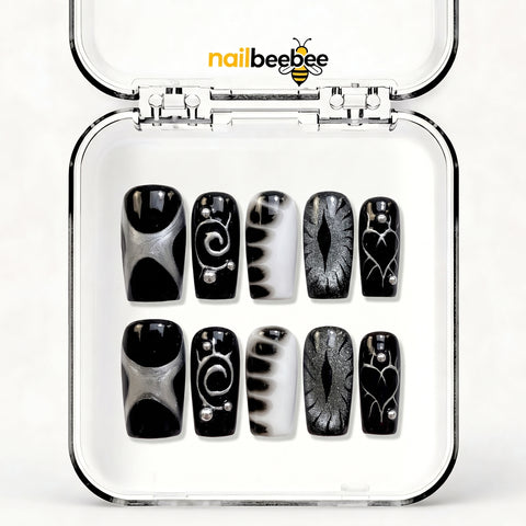 NB-D110 Handmade Short Square Acrylic for Date Night,Travel
