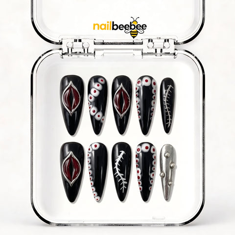 NB-S133 Handmade Medium Stiletto Acrylic for Date Night,Travel