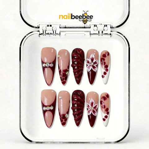NB-S288 Handmade Medium Stiletto Acrylic for Date Night,Travel