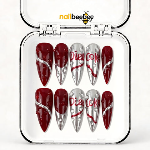 NB-S109 Handmade Medium Stiletto Acrylic for Date Night,Travel
