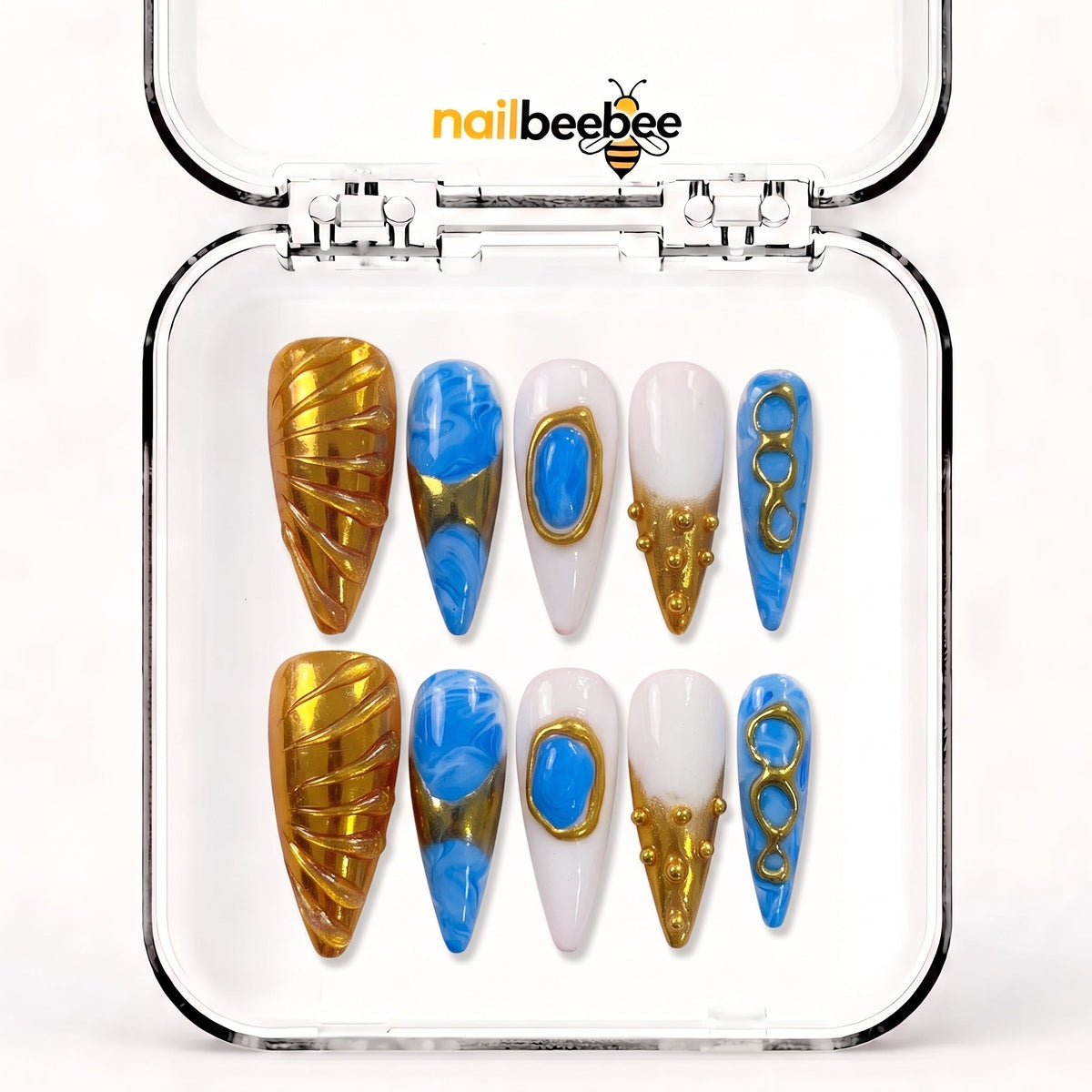 NB-S89 Handmade Medium Stiletto Acrylic for Date Night,Travel