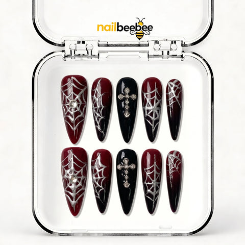 NB-S142 Handmade Medium Stiletto Acrylic for Date Night,Travel